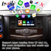 صندوق واجهة كاربلاي وأندرويد أوتو لاسلكي من Lsailt لسيارة نيسان باترول Y62 IT08 08IT يدعم ميرور لينك