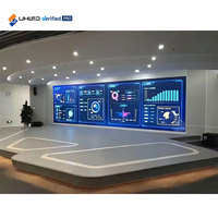 Mur vidéo LED micro intérieur P0.78mm à pas fin 16:9, écran publicitaire couleur intégrale