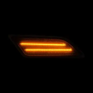 Lente affumicata ambra LED luce di ingombro laterale anteriore per Mercedes benz w204 c250 c36 AMG lampade laterali OEM