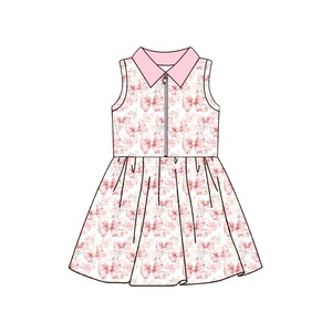 Conjunto de Yoga Puresun OEM para Niñas, Ropa de Ballet, Traje Deportivo con Lazo Rosa y Estampado Floral, Ropa Infantil - Product Image 4