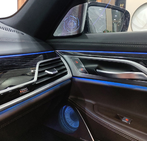 Copertura dell'altoparlante della porta posteriore anteriore di alta qualità della copertura dell'altoparlante della luce ambientale luminosa Audio per la copertura della serie BMW 7 G11 G12 - Product Image 3