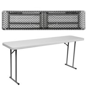 P-08 Wholesale 180cm Large Capacity Outdoor <strong>Dining</strong> Park Plastic <strong>Folding</strong> <strong>Table</strong> and <strong>Chairs</strong> - Product Image 1