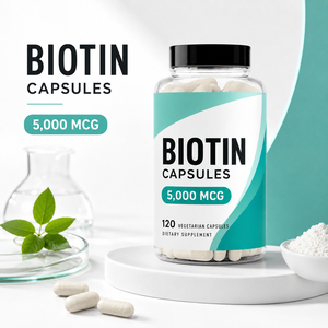 Suplemento de Materia Prima OEM Personalizado, Cápsulas de Biotina, Colágeno, Queratina y Vitamina C para Reparación de Cabello con Sulfato de Plátano, Certificado GMP - Product Image 2