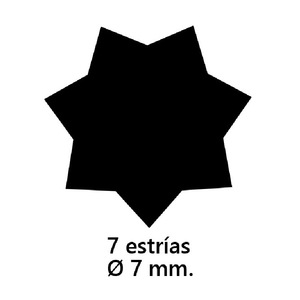 อะแดปเตอร์ร่อง C 7 ร่อง ขนาด 7 มม. รหัสสินค้า 555003 - Product Image 1