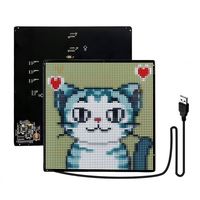 Panel de Matriz LED RGB de 64*64 Píxeles, Programable, Control por Aplicación, Pantalla LED, Pantalla Publicitaria, Wifi, para Tiendas, Mochilas, Autos, Letreros LED