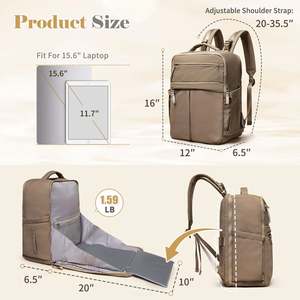 Bolsa de Pañales Ligera de Gran Capacidad, Mochila con Múltiples Bolsillos y Opciones de Transporte Versátiles - Product Image 3