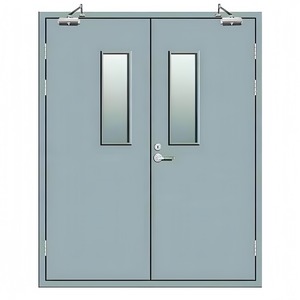 Porte de sécurité coupe-feu en acier très demandée avec âme résistante à la chaleur pour bureaux, hôpitaux, hôtels, centres commerciaux – Fournisseur en gros - Product Image 6
