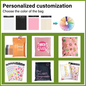 Bolsa de correo de alta calidad Sobres Polymailer Courier Bolsa de embalaje de mensajería biodegradable Bolsa exprés barata - Product Image 3