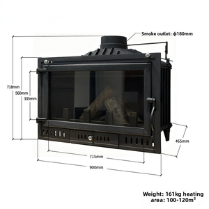 Stufa <span class=keywords><strong>a</strong></span> <span class=keywords><strong>Legna</strong></span> Moderna Autentica per Casa, Produzione Nazionale, Stufa <span class=keywords><strong>in</strong></span> <span class=keywords><strong>Ghisa</strong></span> per Villa, Caminetto Autentico - Product Image 6