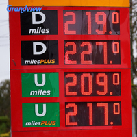 Module LED à 7 segments, écran de prix de carburant numérique de 12, 16, 18, 24 pouces, télécommande RF, panneau de signalisation des prix