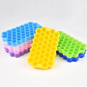 2026 New Food Grade Silicone Ice Cube <b>Maker</b> Honeycomb Tray for Home Kitchen Easy Release Reusable - Product Image 1