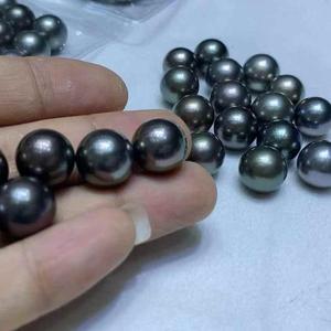 Perles de mer naturelles, perles de Tahiti naturelles 8-11 mm, perles de Tahiti en vrac pour la création de bijoux fins, collier - Product Image 2