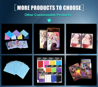 Protège-cartes personnalisés imprimés pour cartes à collectionner, taille standard, en PP, pour jeux de cartes TCG, vente en gros, direct usine