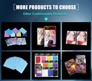 Protège-cartes personnalisés imprimés pour cartes à collectionner, taille standard, en PP, pour jeux <span class=keywords><strong>de</strong></span> cartes TCG, vente en gros, direct usine - Product Image 5