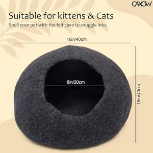 Pet Supplies Quality Cute All Season Felt Cat Pet Cave <b>Dog</b> <b>Bed</b> - Product Image 5