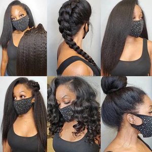 Yaki Kinky Edges Peluca de cabello rizado para bebé 13x6 Peluca frontal de encaje HD transparente Pelucas de cabello humano con frente de encaje recto rizado - Product Image 6