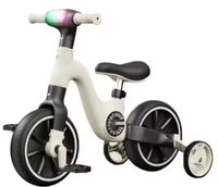 Nouveau modèle 2026 : Tricycle double siège pour enfants, jouet en métal de haute qualité à 4 roues avec roues en plastique, vélo jumeau pour enfants
