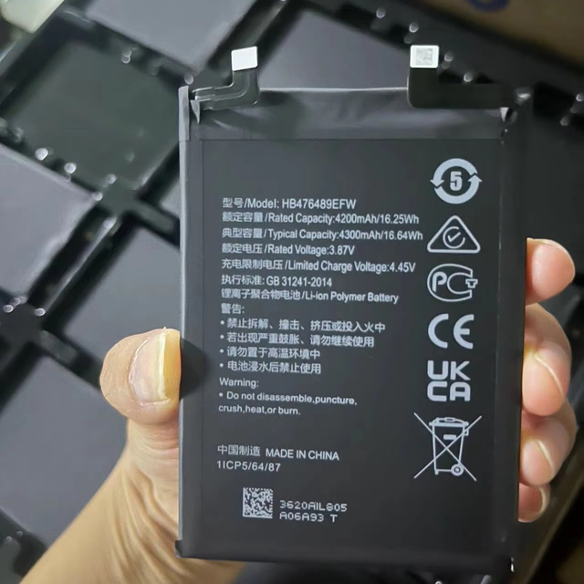 High Capacity 3.87V 4300mAh Phone Battery HB476489EFW Original Cellphone Battery for Huawei HONOR 50