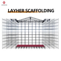 Échafaudage Ringlock type Layher, structure de support pour éclairage de scène et enceintes Line Array, tour d'écran LED pour événements