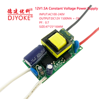 Alimentation 12V 1.5A à tension constante CC/CA 18W pour bande LED, ventilateur, carte de commande et usage domestique intelligent, haute efficacité 09