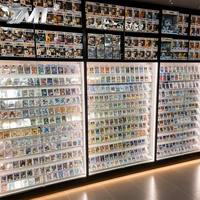 Vitrine d'exposition latérale en métal pour cartes à collectionner TCG Sport & Trading Cards, avec éclairage LED et portes verrouillables