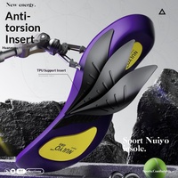 Semelles orthopédiques de sport unisexe avec soutien de la voûte plantaire, absorption des chocs, anti-transpiration, anti-odeur, ultra-douces, coussinets de semelle intérieure pour chaussures