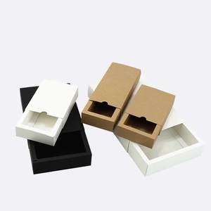 Cajas de Regalo de Cartón Kraft Negro Elegantes al por Mayor, Embalaje de Cartón para Bodas, Baby Showers, Galletas - Product Image 3