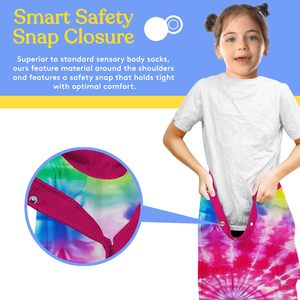 Calzini Sensoriali a Pressione Profonda per Bambini Autistici dai 5 ai 7 Anni, Modello Cane Rosa, Unisex - Product Image 3