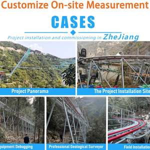 Thu hút công viên giải trí theo dõi nhanh chóng Alpine đường sắt đơn trượt núi roller coaster - Product Image 6