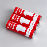 Boîte cylindrique en papier kraft avec couvercle métallique pour emballage de t-shirts, foulards en soie et sous-vêtements, personnalisable avec logo, vente en gros