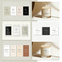 Étiquettes personnalisées écologiques durables et minimalistes pour bouteilles d'aromathérapie - Autocollantes imperméables pour diffuseurs à bâtonnets et huiles essentielles