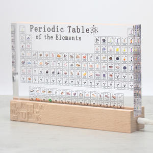 Ornement de tableaux périodiques en acrylique, 200x125x25mm, lampe de bureau, aide pédagogique scientifique, cadeau décoratif - Product Image 1