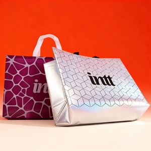 Laser Metallic Non Woven Tote Bag Holographic Eco Friendly Reusable Shopping Bag Brand Promotion Event Marketing - Product Image 2