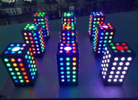 Éclairage mural LED à matrice de pixels stéréo, rideau lumineux LED, éclairage de fond de scène à matrice de pixels LED