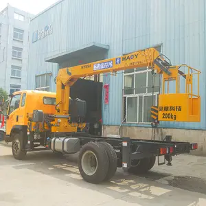 Mini di động 5 tấn Telescopic Boom Crane gắn thương hiệu nổi tiếng dongfeng Xe Tải Cẩu với giá tốt nhất