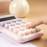 Calculatrice de bureau multifonctionnelle à 8 chiffres bureau école batterie dégradé financier rose violet couleur calculatrice bureau cadeau