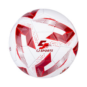 ลูกฟุตบอล CJ Sports CJSM201-3 สีเขียว น้ำเงิน แดง ทำจาก PVC ขนาด 5 เย็บด้วยเครื่องจักร ทนทาน น้ำหนัก 350-380 กรัม บรรจุ 1 ลูก/ถุงพลาสติก - Product Image 4