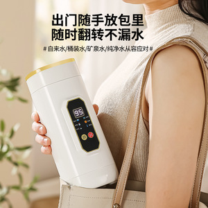Portable All In One Kettle Mini Electric Travel Kettle 316 Stainless Steel Constant Temperature Thermos Cup With Temperature - Product Image 3