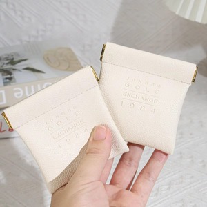 High Class OEM Customized Emboss Logo Pu Leather Fashion Bag Earphone Jewelry Necklace Coin Leather Dust Bag with Iron <b>Sheet</b> - Product Image 3