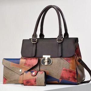 Sacs à main grande capacité pour femmes en <span class=keywords><strong>cuir</strong></span> PU avec coutures colorées, sacs fourre-tout <span class=keywords><strong>vintage</strong></span> de haute qualité pour femmes, vente en gros - Product Image 6