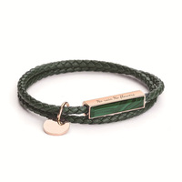 Bracelet à maillons en acier inoxydable, double corde, fermoirs magnétiques, logo gravé, or 14 carats, religieux, bijoux de mode très demandés