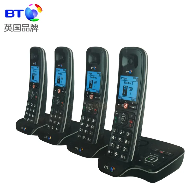 BT6600-4 Desktop Thuis Telefoons Bureau Draadloze Telefoon Met Antwoordapparaat