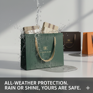 <span class=keywords><strong>Sac</strong></span> de shopping en <span class=keywords><strong>papier</strong></span> de luxe pour boutique de détail avec logo imprimé personnalisé, noir, rouge, mat, doré métallisé, estampage à chaud, <span class=keywords><strong>poignée</strong></span> en carton durable - Product Image 3