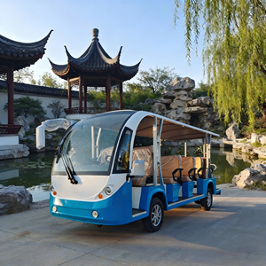 Bus électrique touristique populaire avec portes, mini-bus pour sites touristiques, transport de passagers avec climatisation, véhicule électrique - Product Image 1