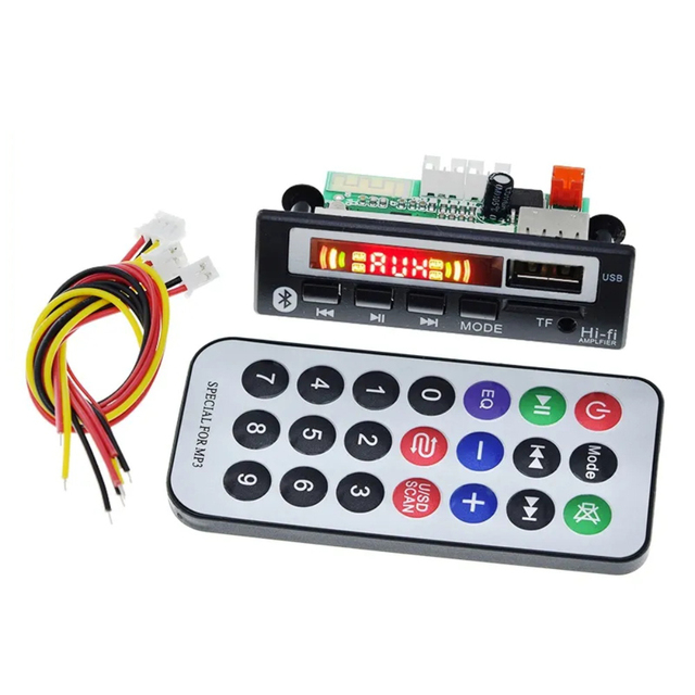 Car Audio USB TF FM Radio Module Wireless 5V 12V MP3 WMA Decoder Board MP3 Player with Remote Control For Car