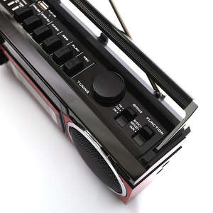 Radio Estéreo Portátil Multibanda Vintage, Reproductor de Casetes MP3 Retro, USB, AM/FM/SW, Altavoz Inalámbrico BT Boombox - Product Image 6