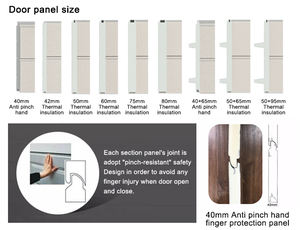 Panneau en acier personnalisable de 40mm poignée antivol de <span class=keywords><strong>porte</strong></span> de ferme segmentée moderne pour <span class=keywords><strong>garage</strong></span> familial - Product Image 5