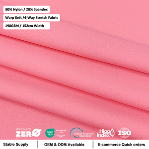 Tissu extensible en Spandex 20 % et Nylon 80 % pour maillots de bain et tenues de sport, vente en gros, faible MOQ - Product Image 3