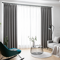 Venta caliente moderno impreso poliéster listo hecho cortinas de la ventana del hogar para los niños sala de estar dormitorio