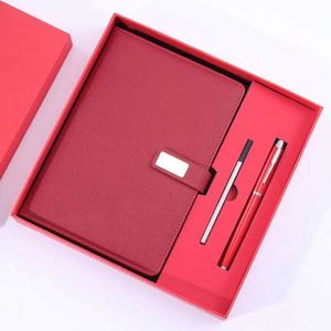 สมุดบันทึกหนังคุณภาพสูง A5 พร้อมปากกา ชุดของขวัญสำหรับธุรกิจ รับทำโลโก้ตามสั่ง ขายส่ง - Product Image 1